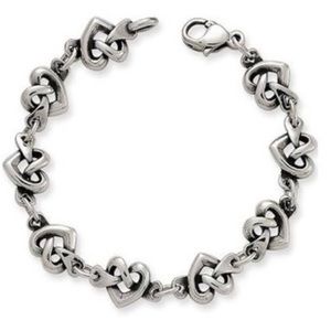 James Avery Sterling Silver Heart Knot Bracelet